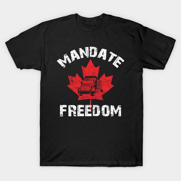 Support Truckers Mandate Freedom Convoy 2022 - Thank You Truckers! T-Shirt by missalona